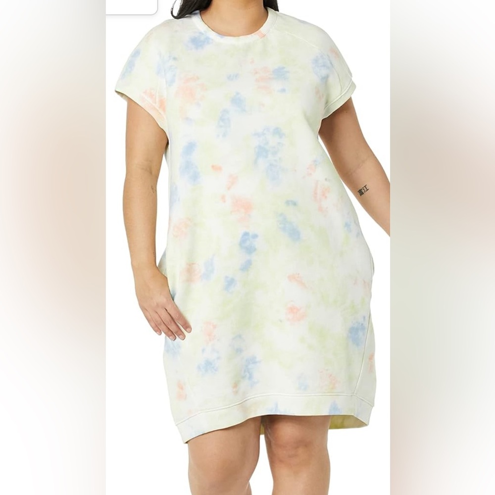 Goodthreads Fleece Short-Sleeve Cocoon Dress With Pockets
